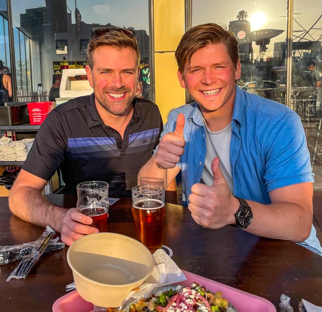 James and Cole at  a Product Team Meet-up at All Seasons Brewery on La Brea-2