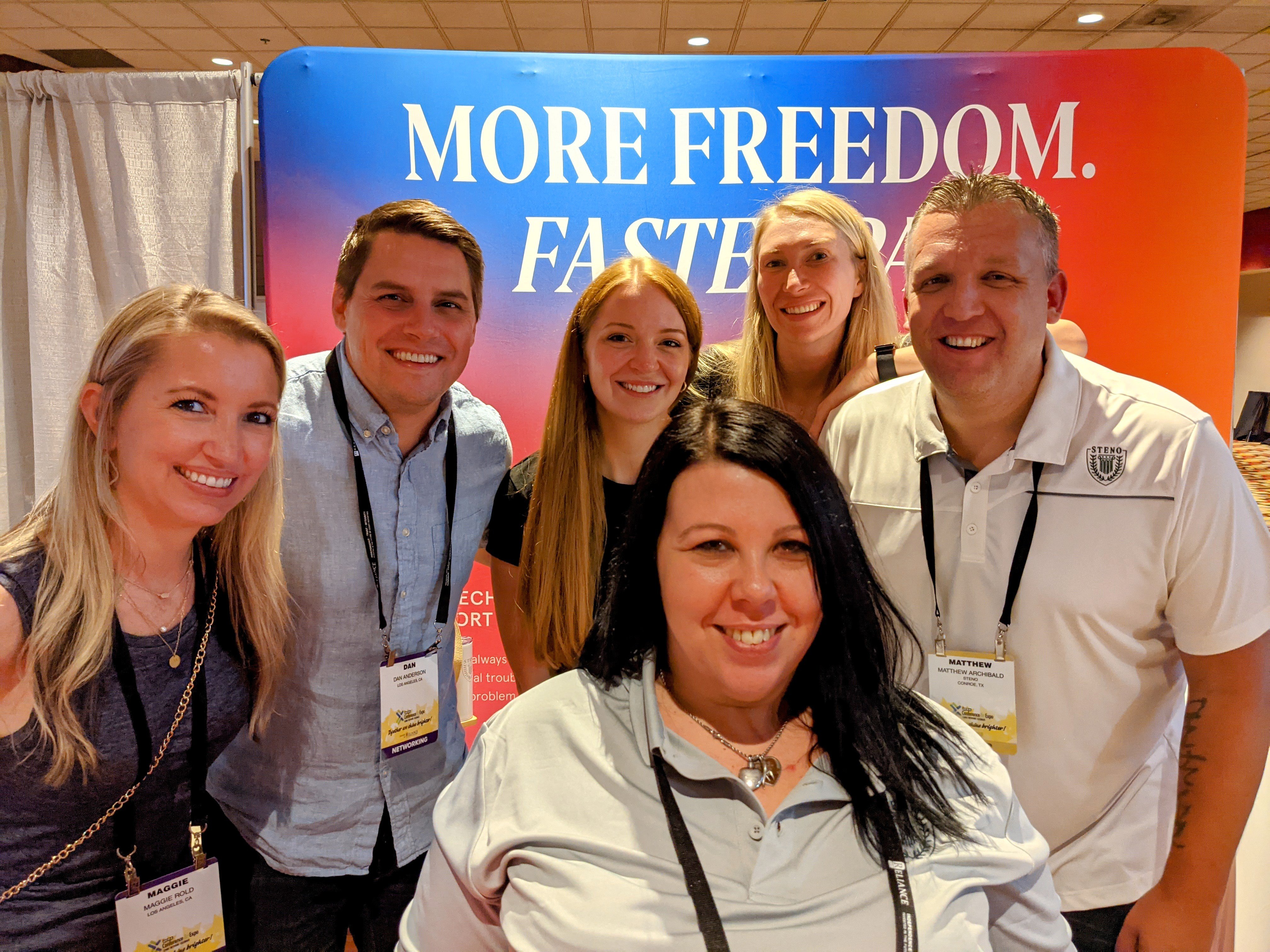 Steno team members from left to right: Maggie, Dan, Rachel, Nicole, Leann and Matthew 