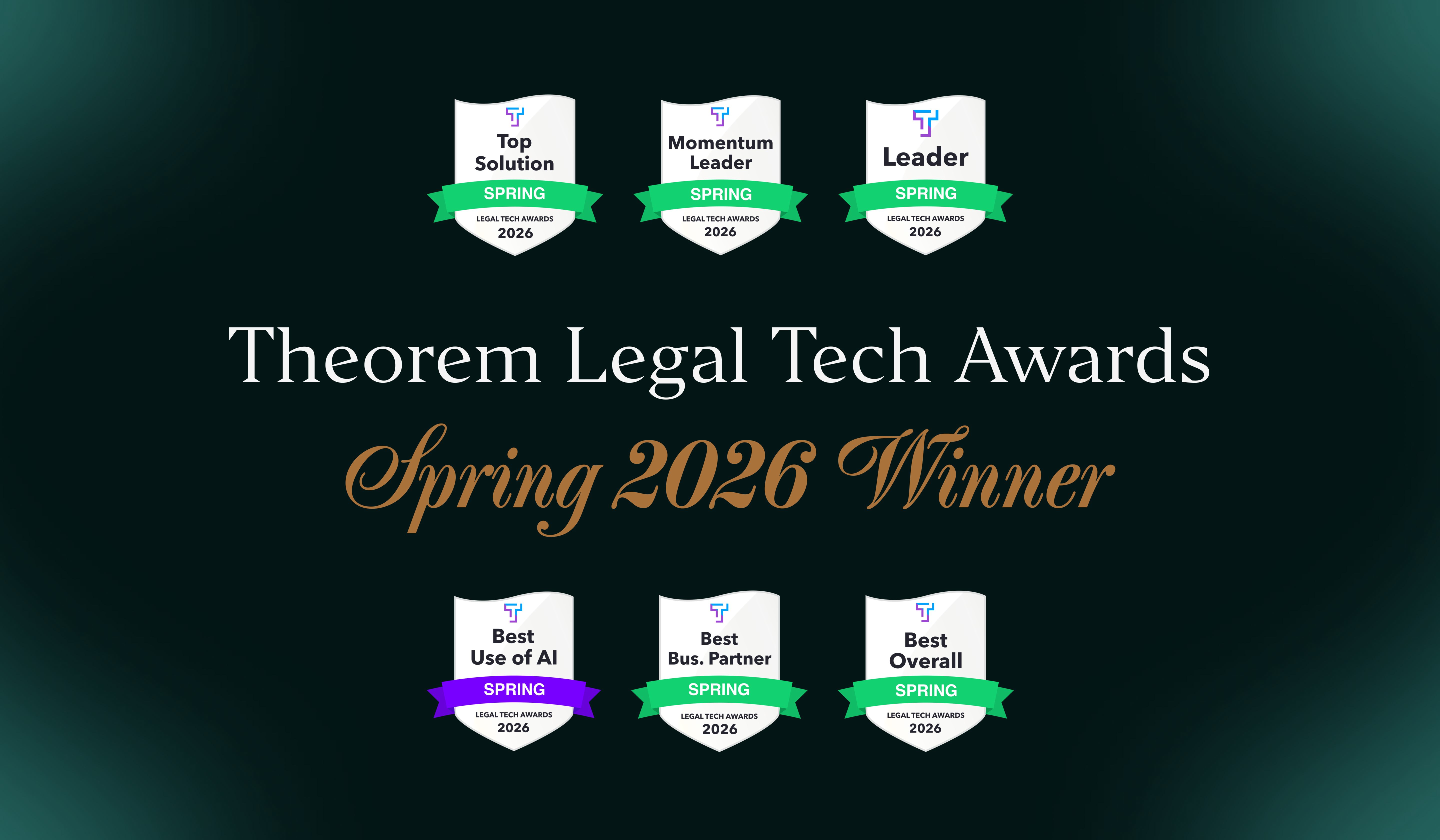 Steno Wins Six Theorem Best Legal Tech Spring 2026 Awards