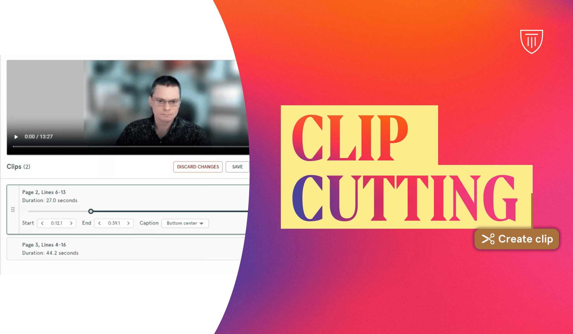 Cut Your Own Deposition Clips, Right Inside Transcript Genius
